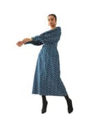 NAAYA DRESS - BLUE view 5