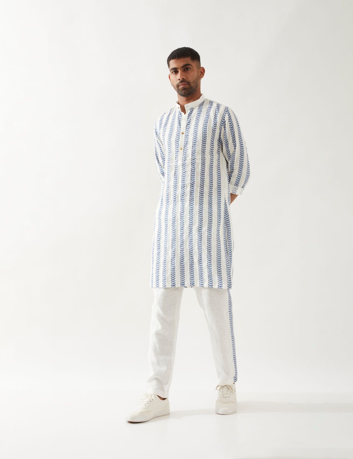 BLAKE CATKIN KURTA - WHITE - image 5