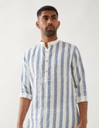 BLAKE CATKIN KURTA - WHITE view 6