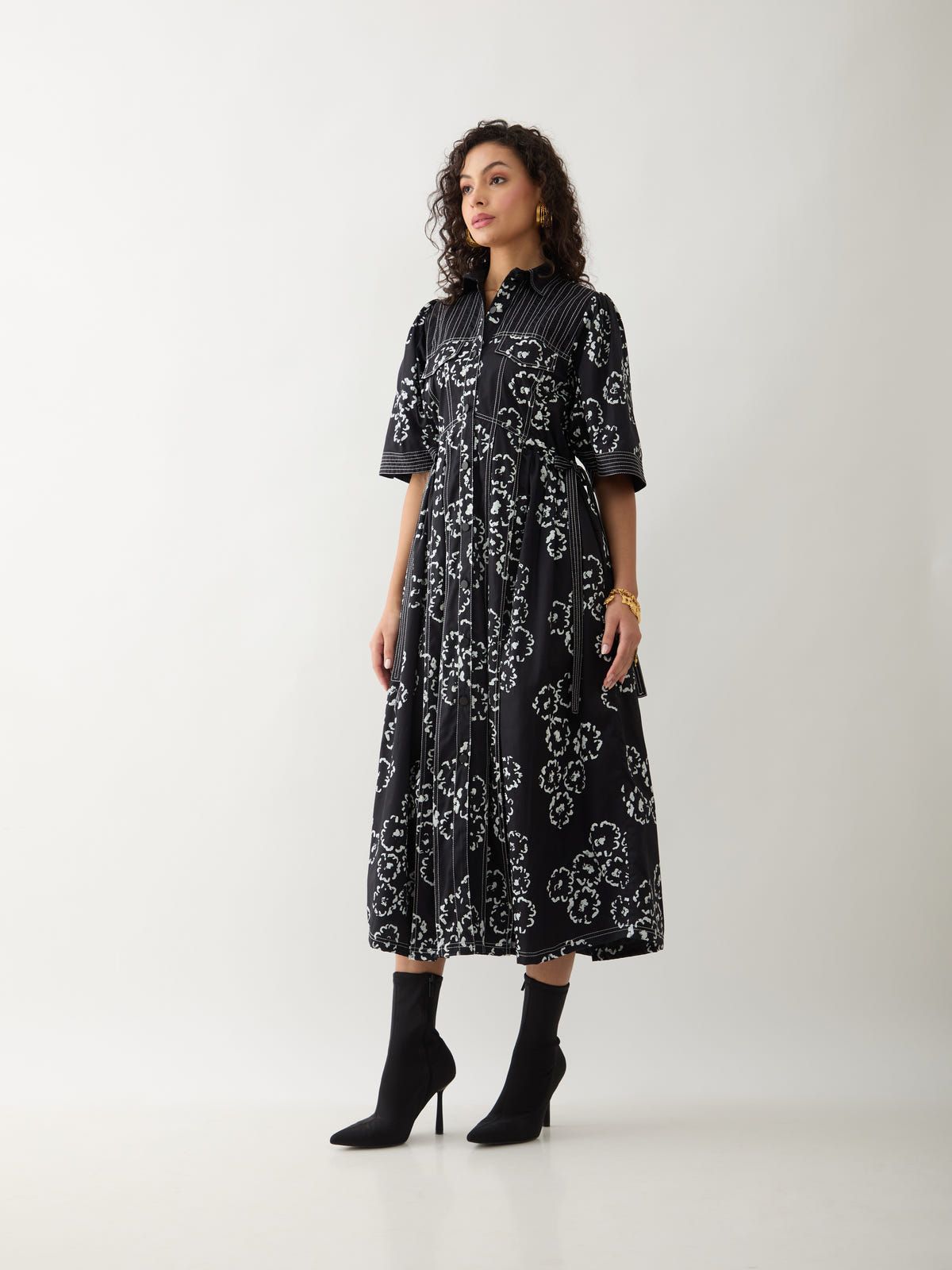 BOLDER DRESS - BLACK - image 2