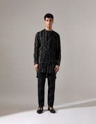 Caivs Riplee Kurta Set - Black view 2