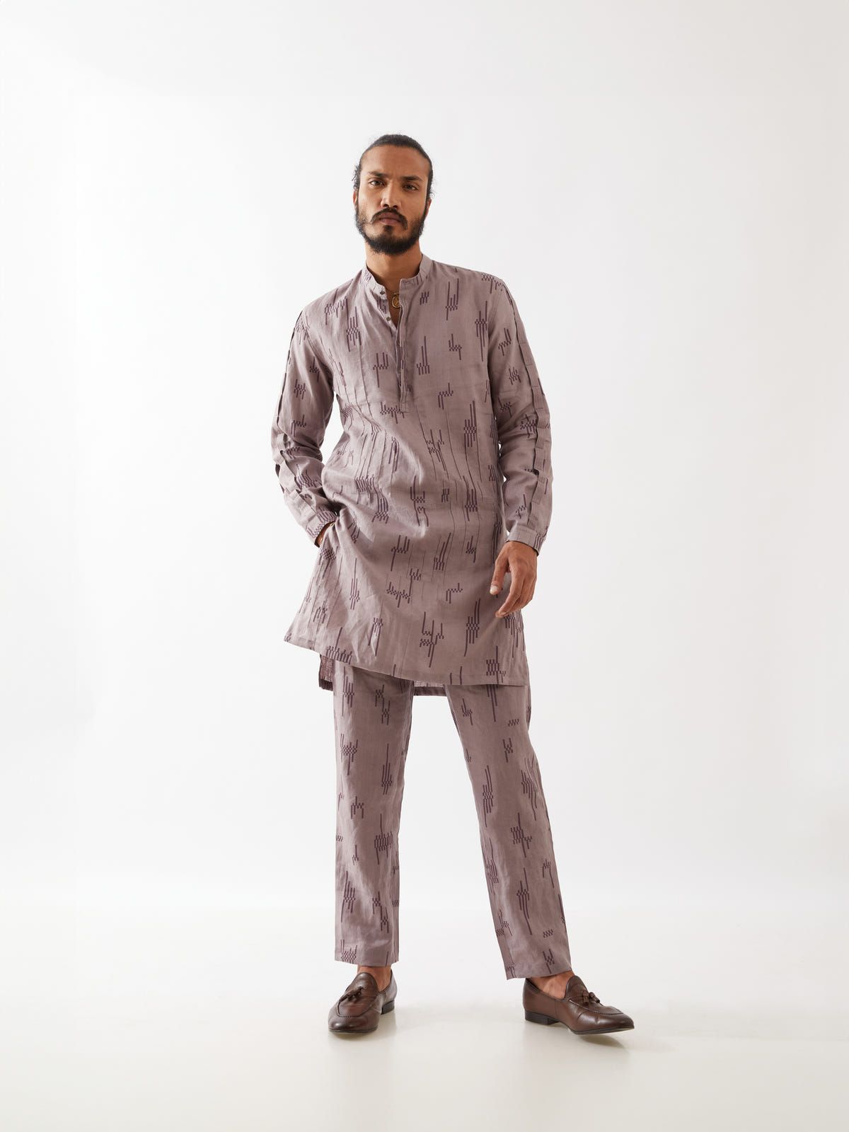 EMMETT CIRCUIT KURTA - PURPLE - image 1