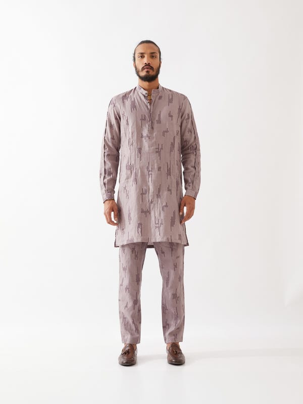 SON OF A NOBLE - SNOB — EMMETT CIRCUIT KURTA - PURPLE