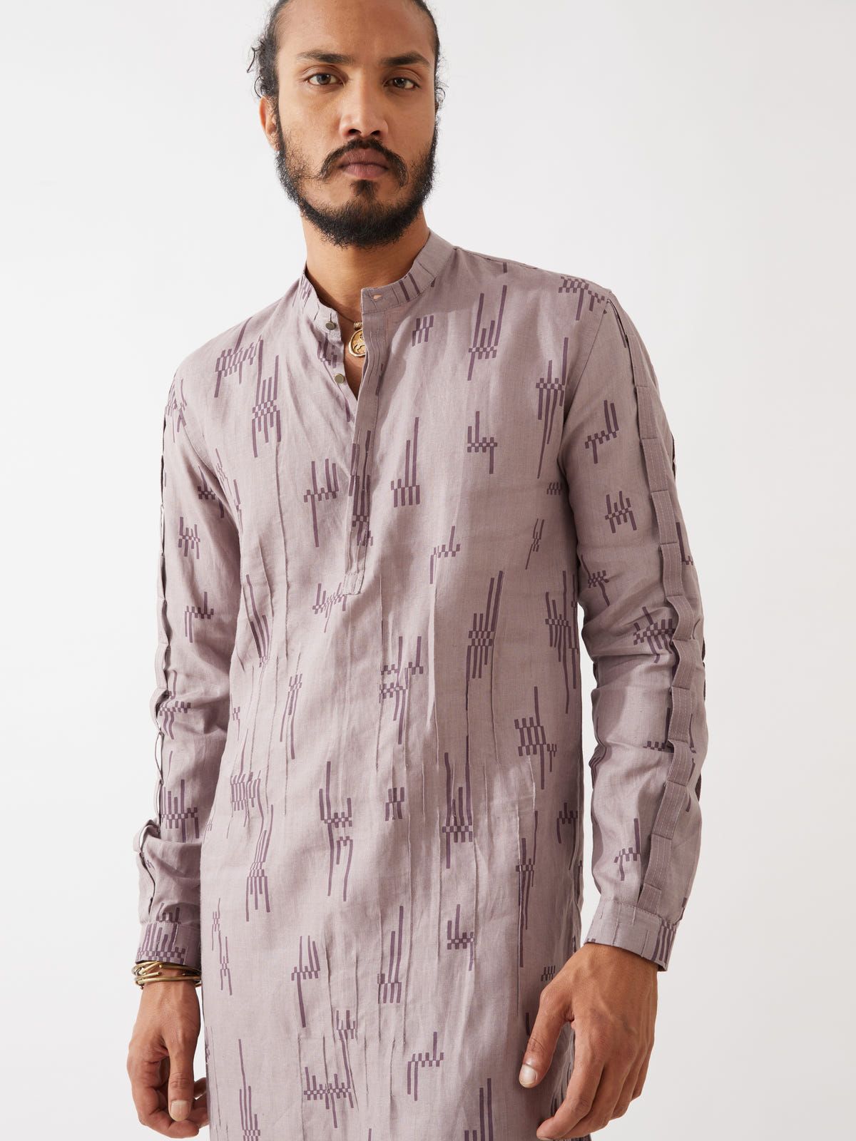 EMMETT CIRCUIT KURTA - PURPLE - image 5