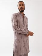 EMMETT CIRCUIT KURTA - PURPLE view 6