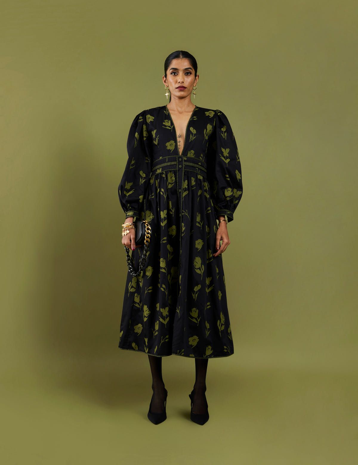 SOLACE DRESS - BLACK - image 1