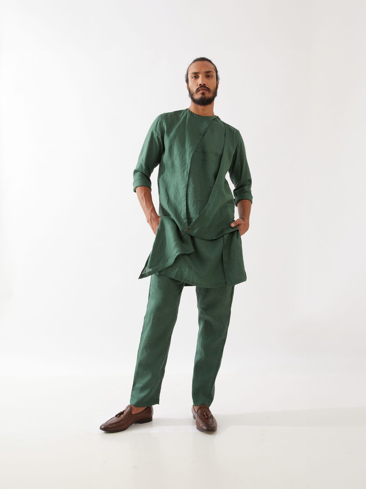 THEO KURTA - GREEN - image 4