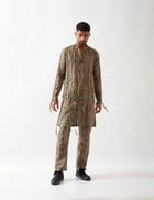 COLTON BRICKS KURTA SET - OLIVE view 1