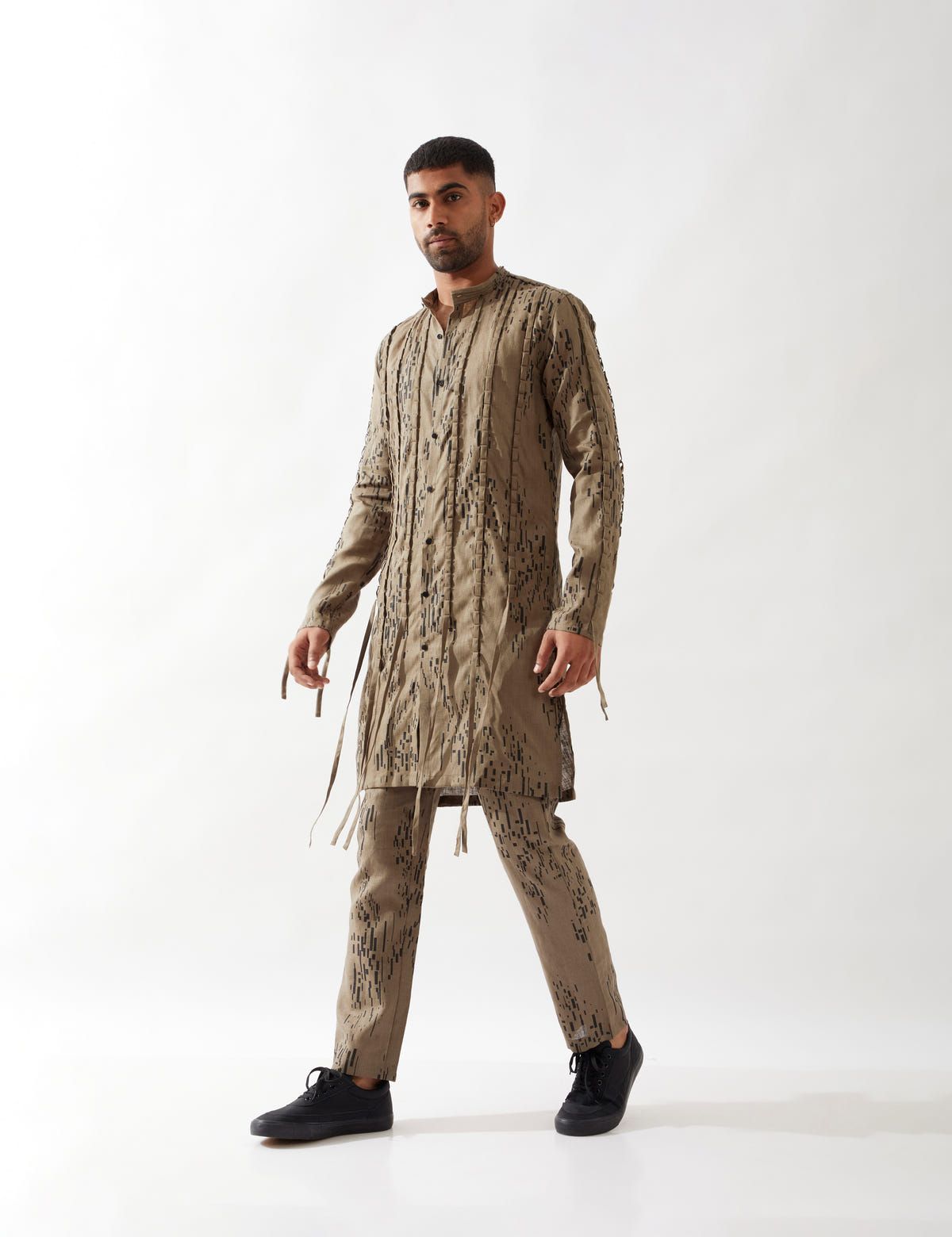 COLTON BRICKS KURTA SET - OLIVE - image 2