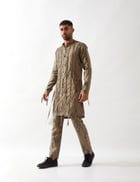 COLTON BRICKS KURTA SET - OLIVE view 2