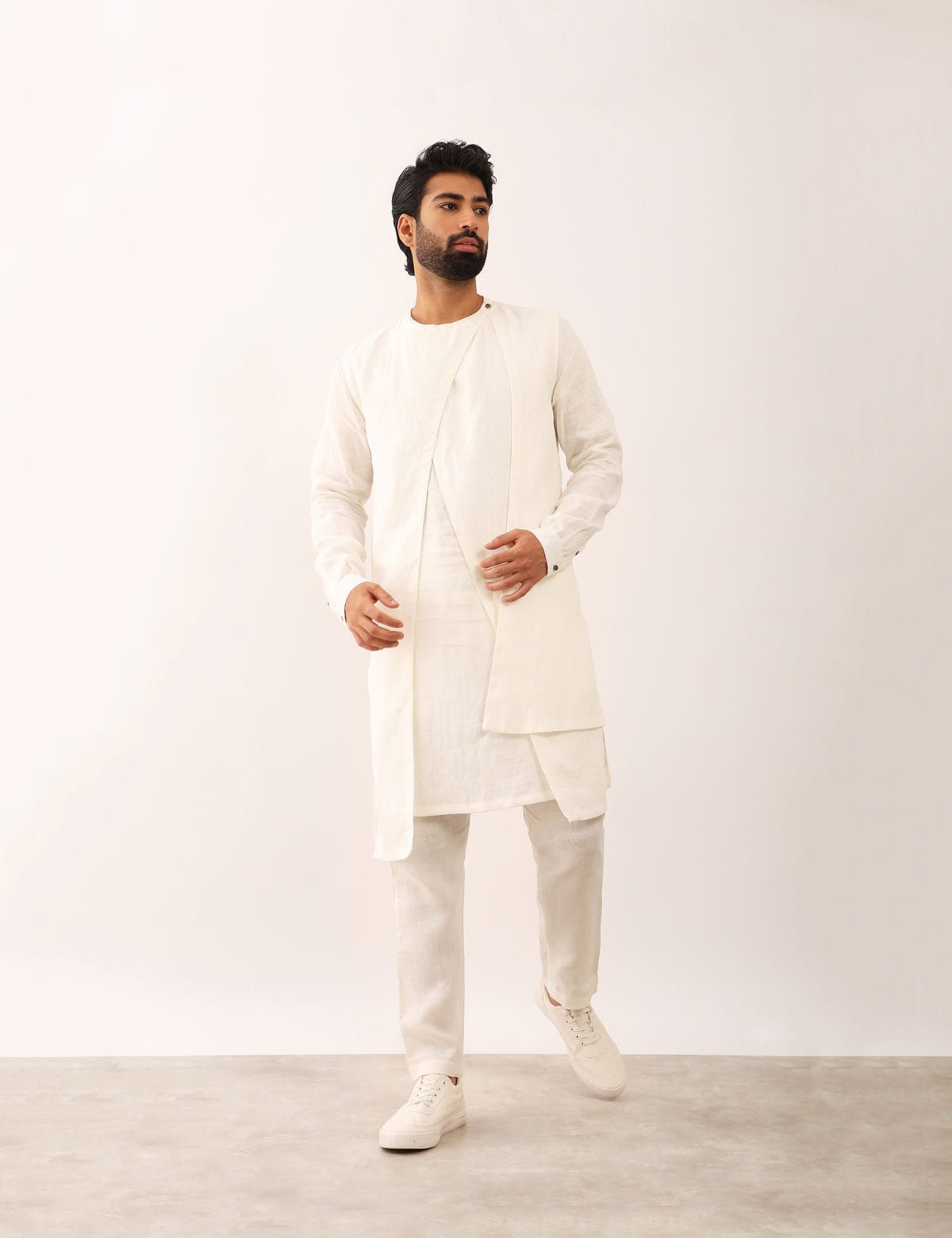 HARSH KURTA SET - WHITE - image 1