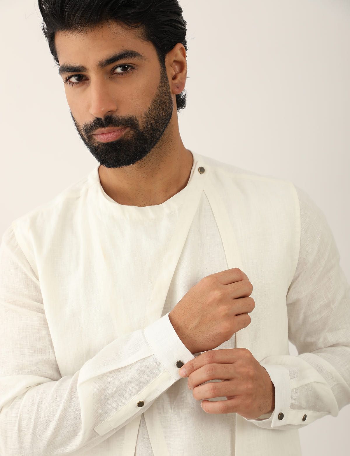 HARSH KURTA SET - WHITE - image 2