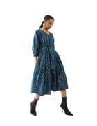 ARIS DRESS - BLUE view 3