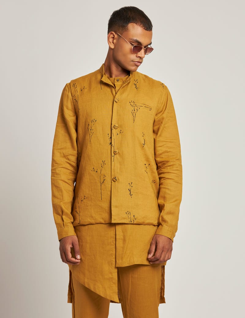DOWNTOWN WAISTCOAT - YELLOW