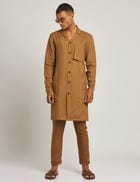 ATTUR KURTA - GOLDEN BROWN view 4