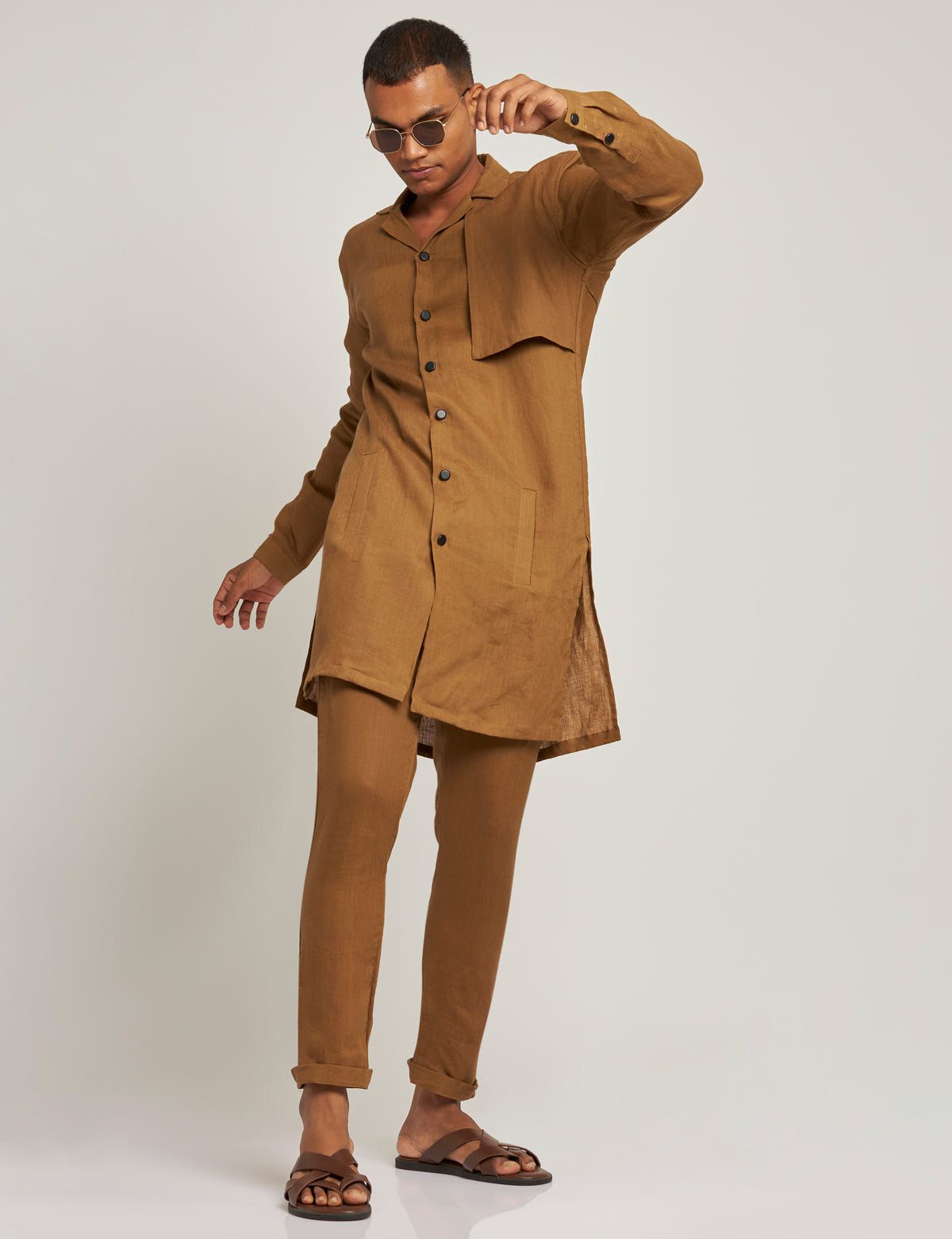 ATTUR KURTA - GOLDEN BROWN - image 5