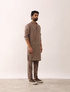 KRISH GATSBY KURTA SET - STONE view 2