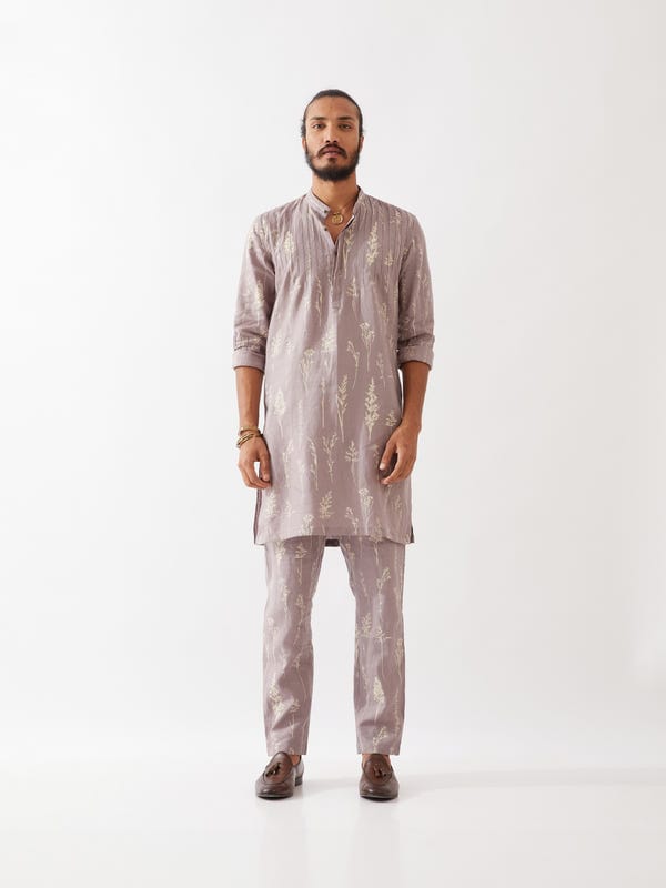 SON OF A NOBLE - SNOB — DECLAN BOTANICA KURTA  - PURPLE