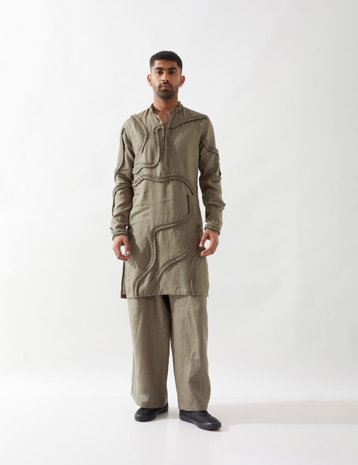 FELIX KURTA SET - OLIVE - image 1
