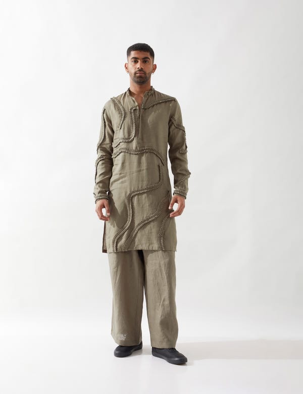 SON OF A NOBLE - SNOB — FELIX KURTA SET - OLIVE