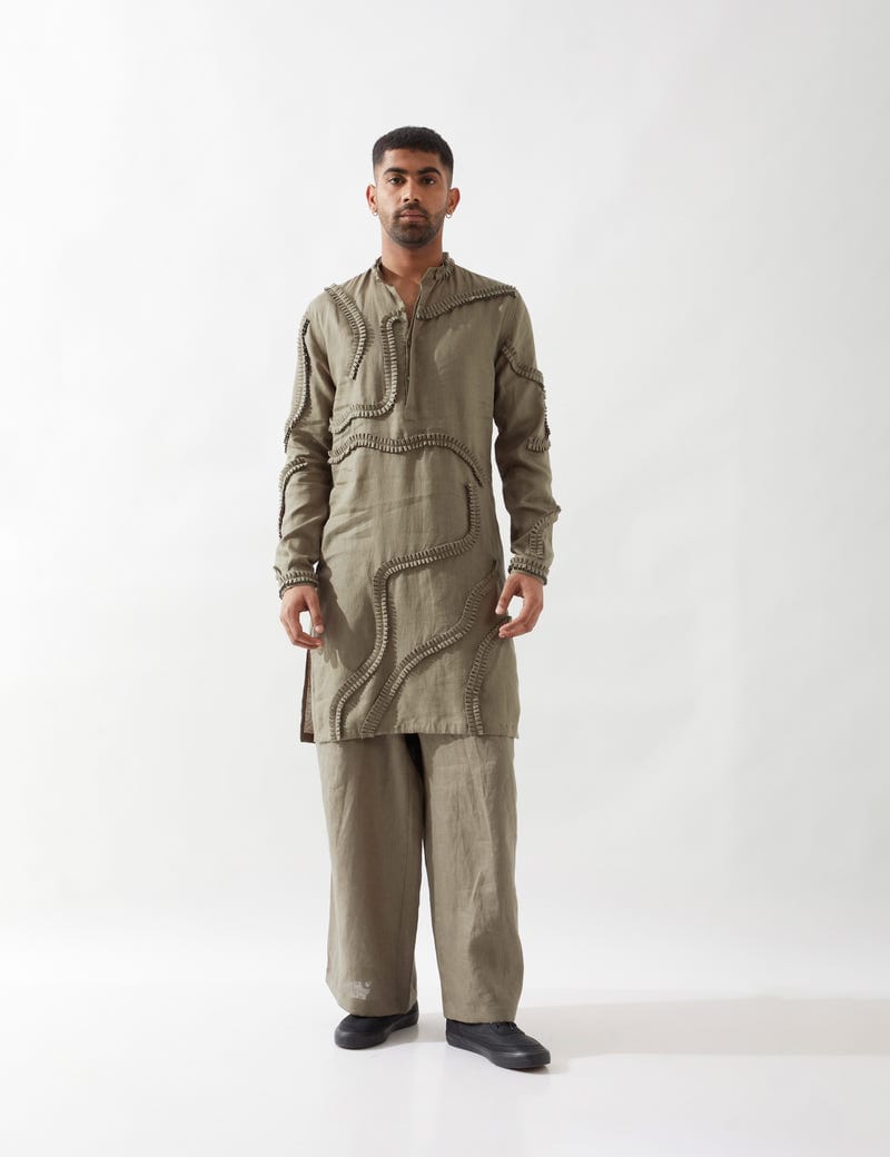 FELIX KURTA SET - OLIVE