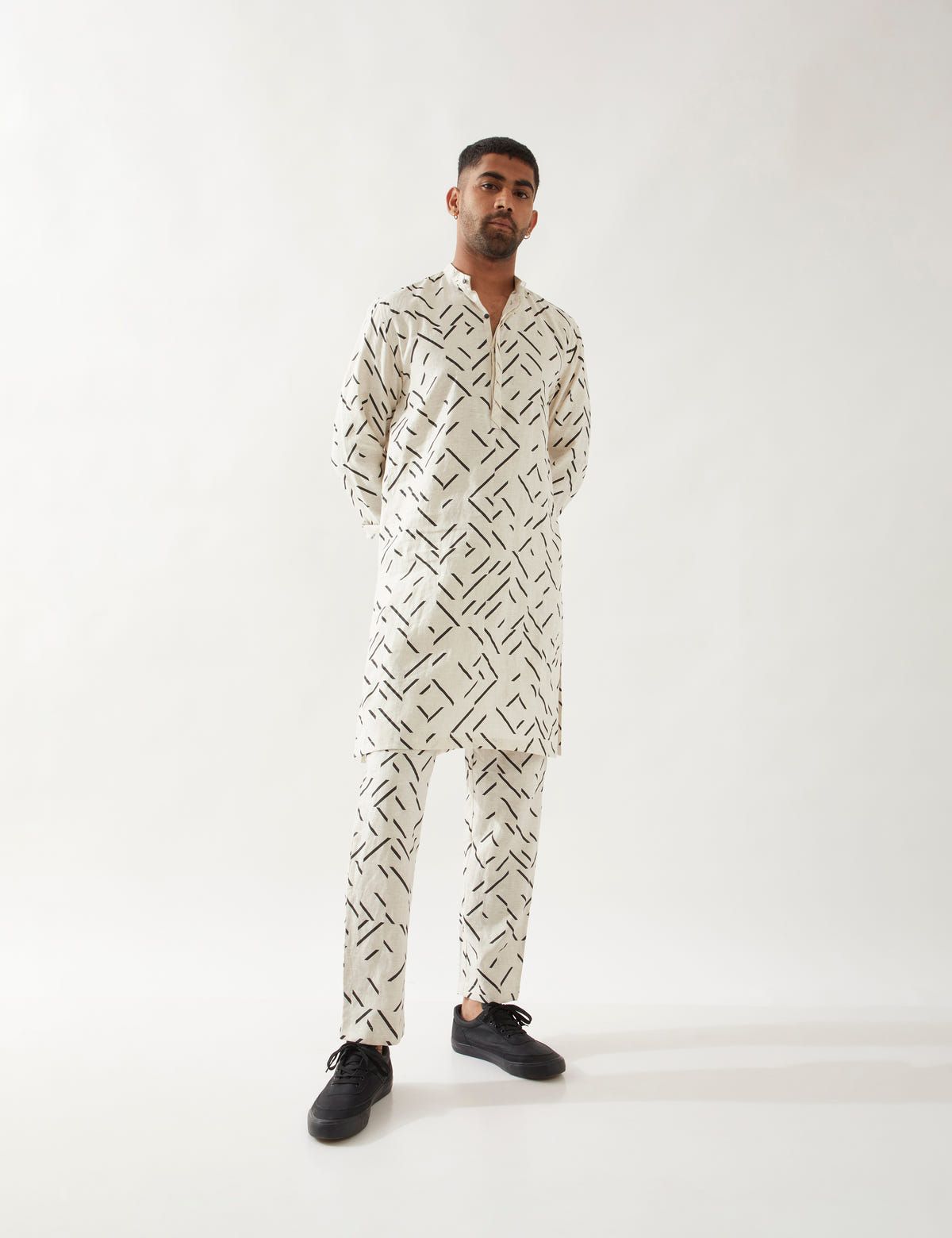 AIDEN PATHWAY KURTA  - IVORY - image 1