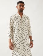 AIDEN PATHWAY KURTA  - IVORY view 5