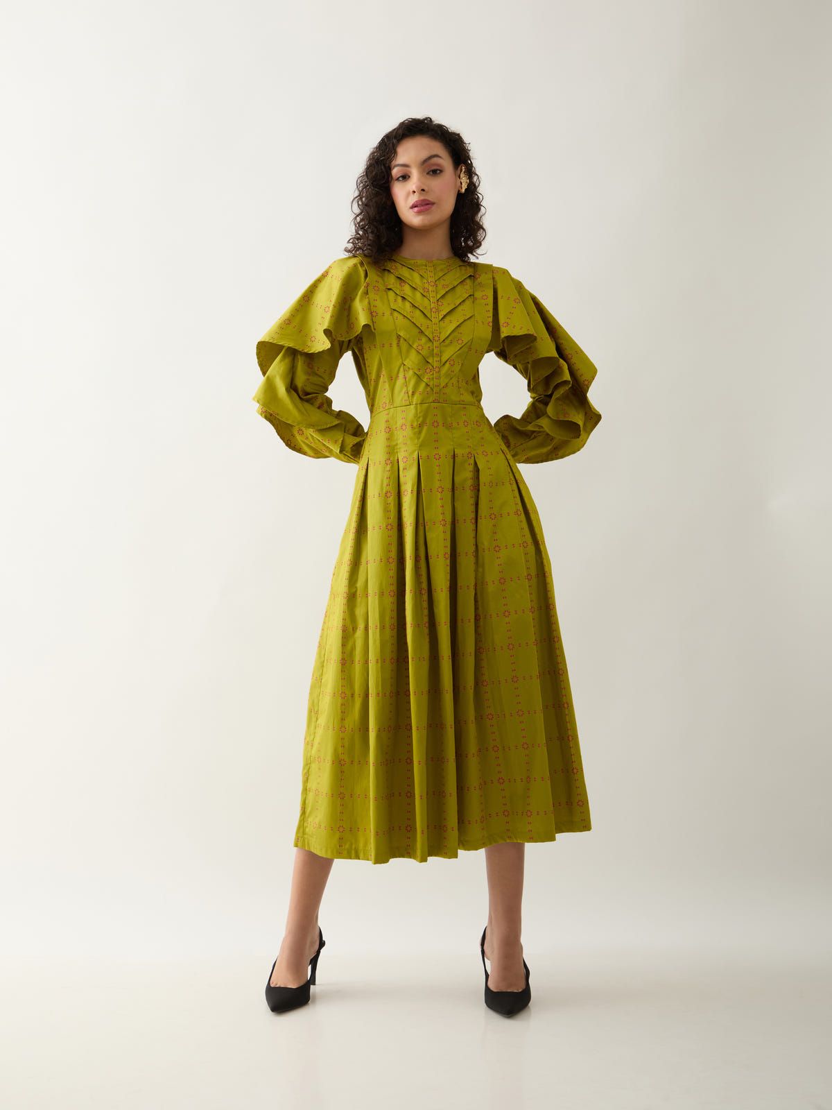 RONITA DRESS - LEAF - image 1
