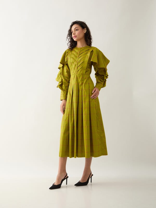SON OF A NOBLE - SNOB — RONITA DRESS - LEAF