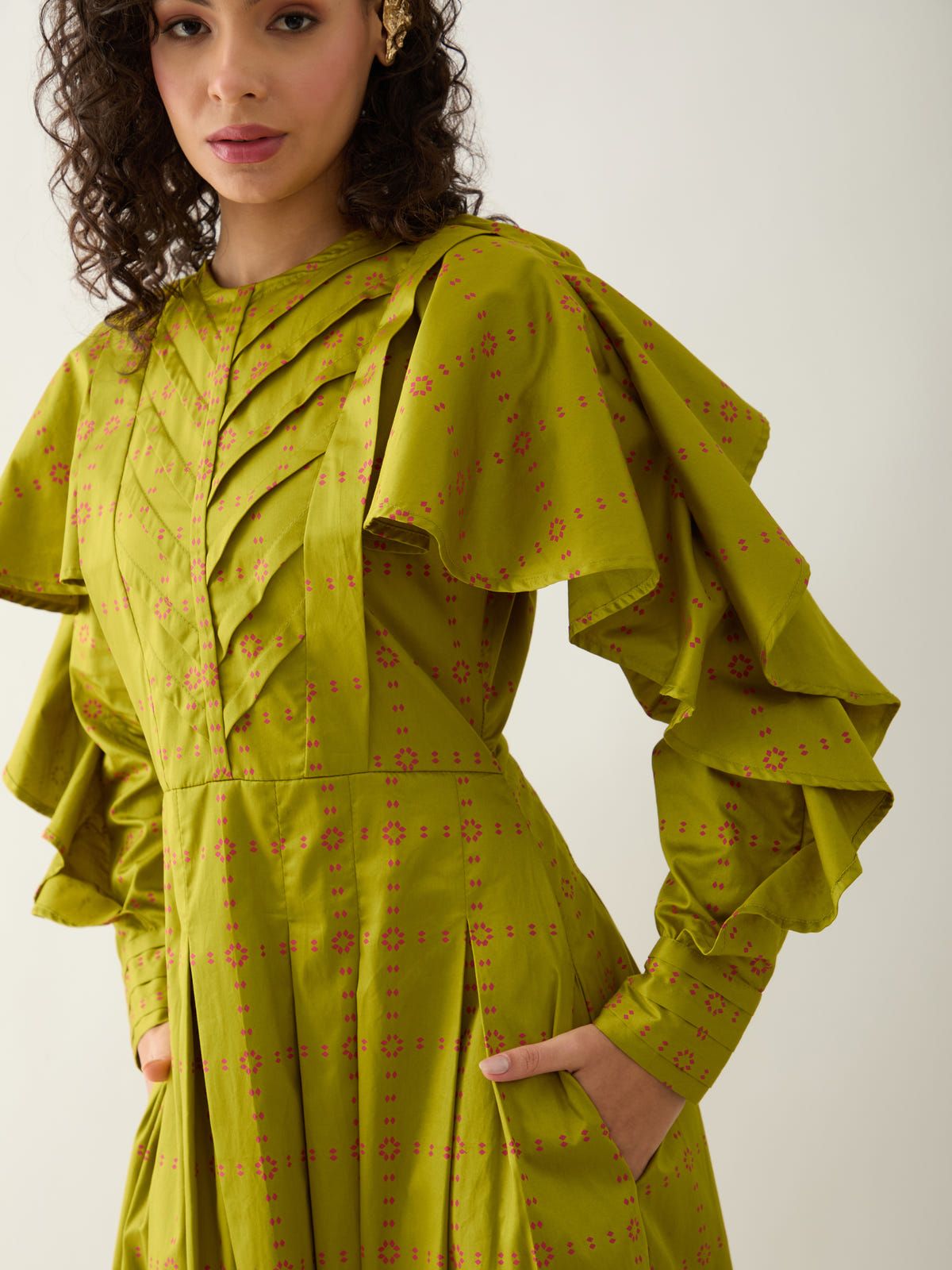 RONITA DRESS - LEAF - image 5