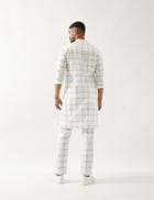 KENT REGAL KURTA SET - WHITE view 3