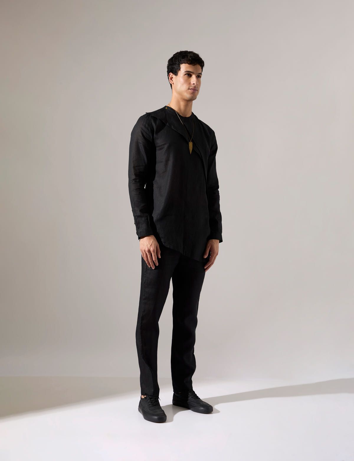 Leo Kurta Set - Black - image 3