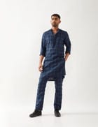 KENT REGAL KURTA - NAVY view 5