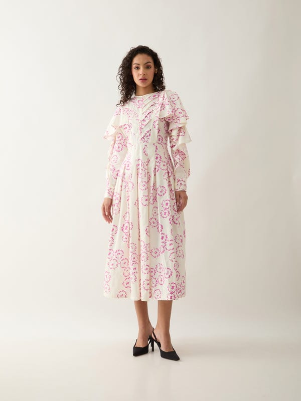 SON OF A NOBLE - SNOB — RONITA DRESS - OFF WHITE