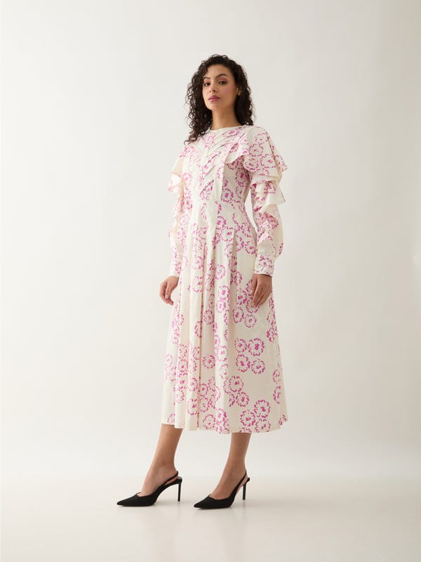SON OF A NOBLE - SNOB — RONITA DRESS - OFF WHITE