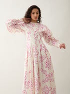 RONITA DRESS - OFF WHITE view 6