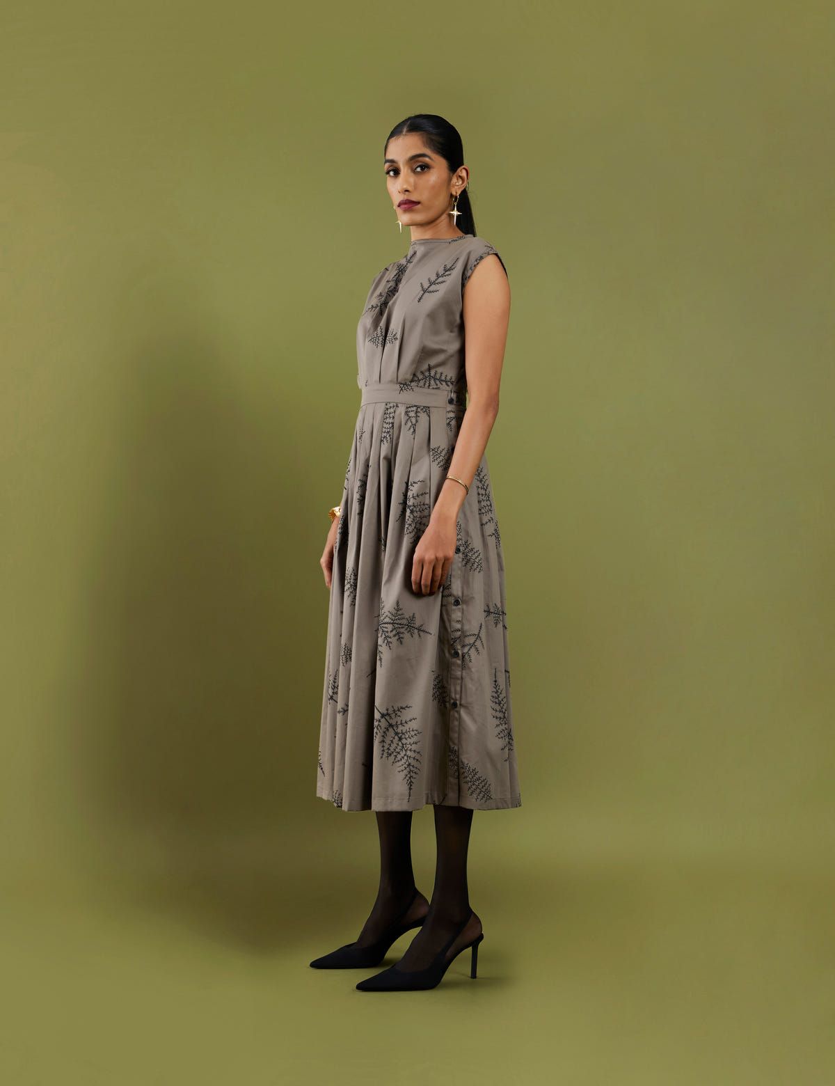 GOLD DRESS - ASH GREY - image 2