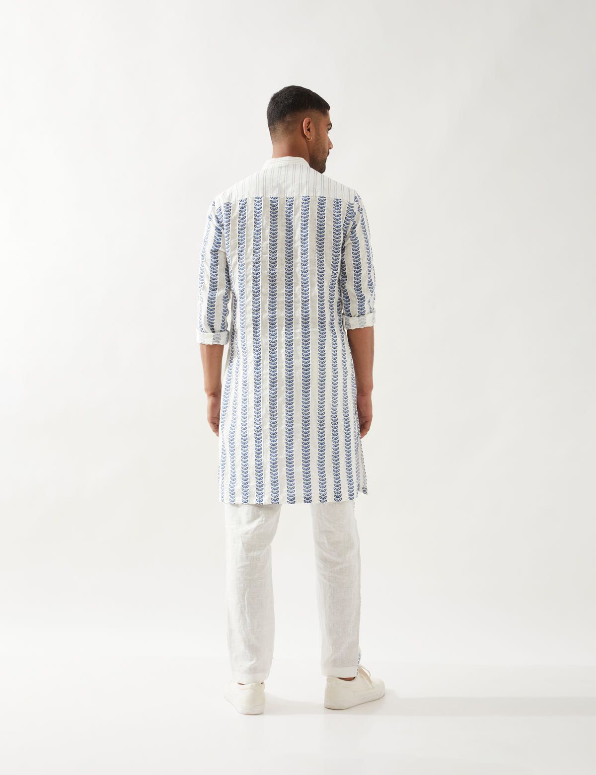 BLAKE CATKIN KURTA SET - WHITE - image 3