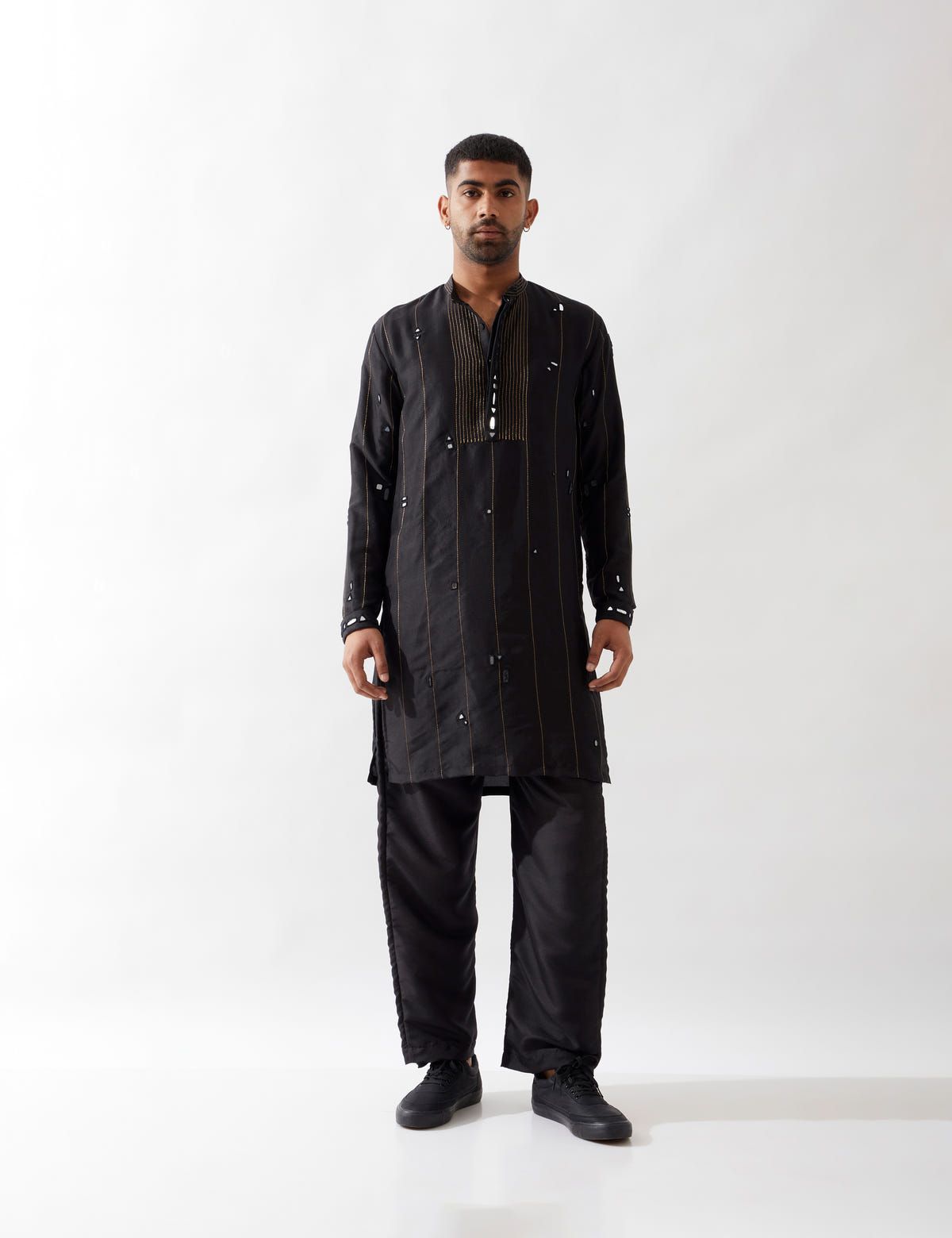 ALAN KURTA SET - BLACK - image 1