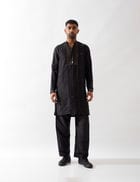 ALAN KURTA SET - BLACK view 1