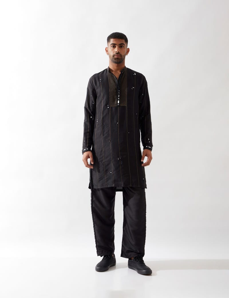 ALAN KURTA SET - BLACK