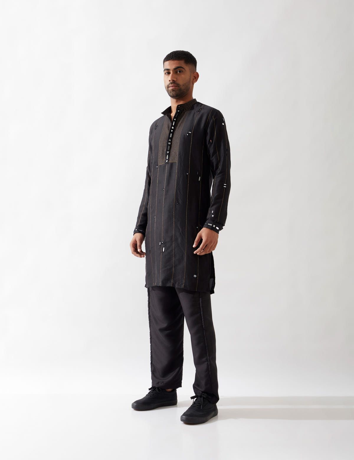 ALAN KURTA SET - BLACK - image 3