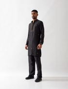 ALAN KURTA SET - BLACK view 3