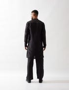 ALAN KURTA SET - BLACK view 4