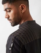 ALAN KURTA SET - BLACK view 7