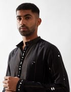 ALAN KURTA SET - BLACK view 8