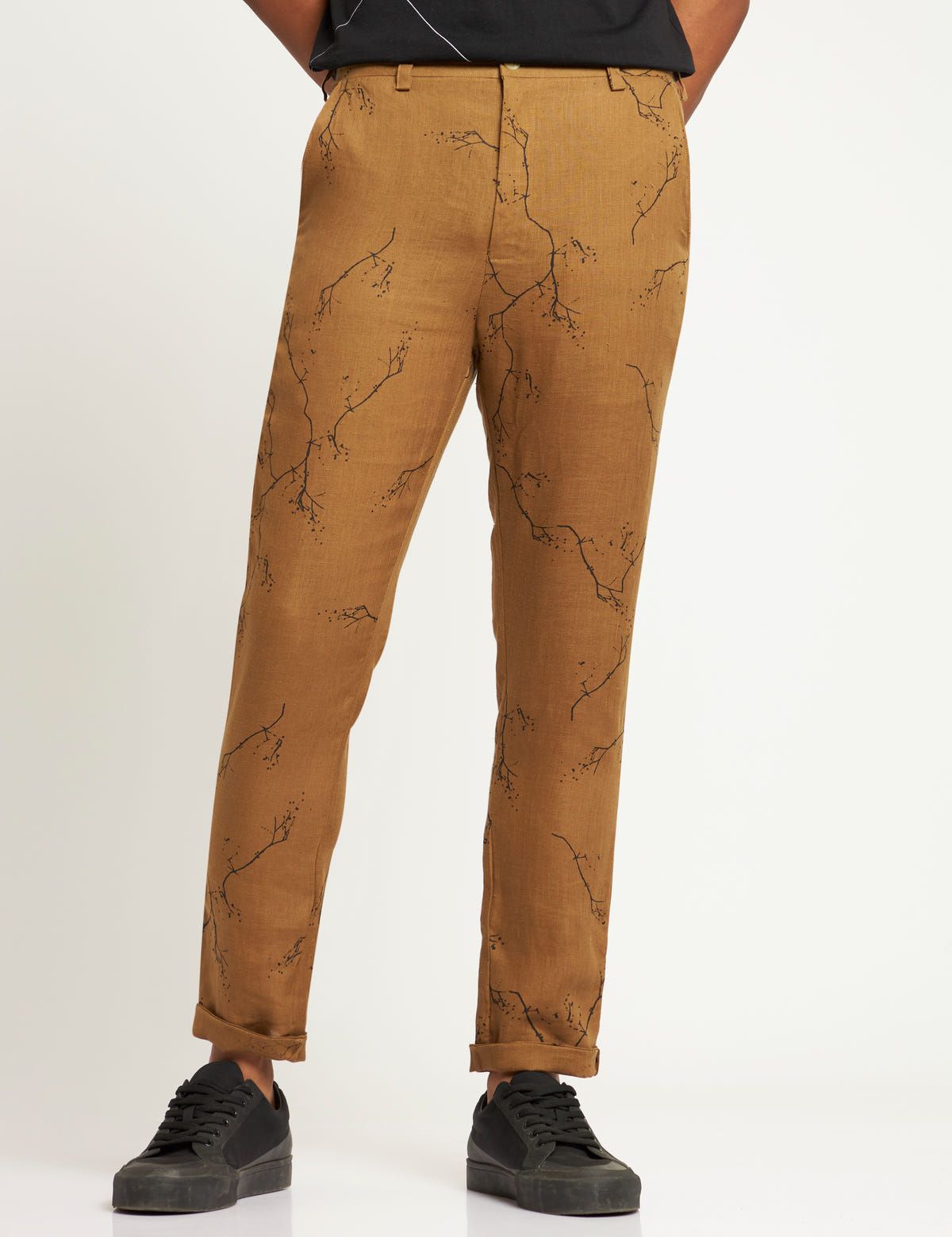 TOCO - TROUSER - TWIGS - GOLDEN BROWN - image 1