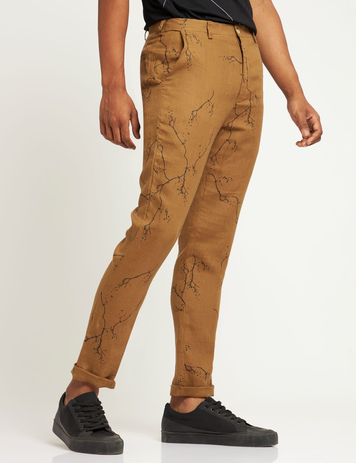 TOCO - TROUSER - TWIGS - GOLDEN BROWN - image 2