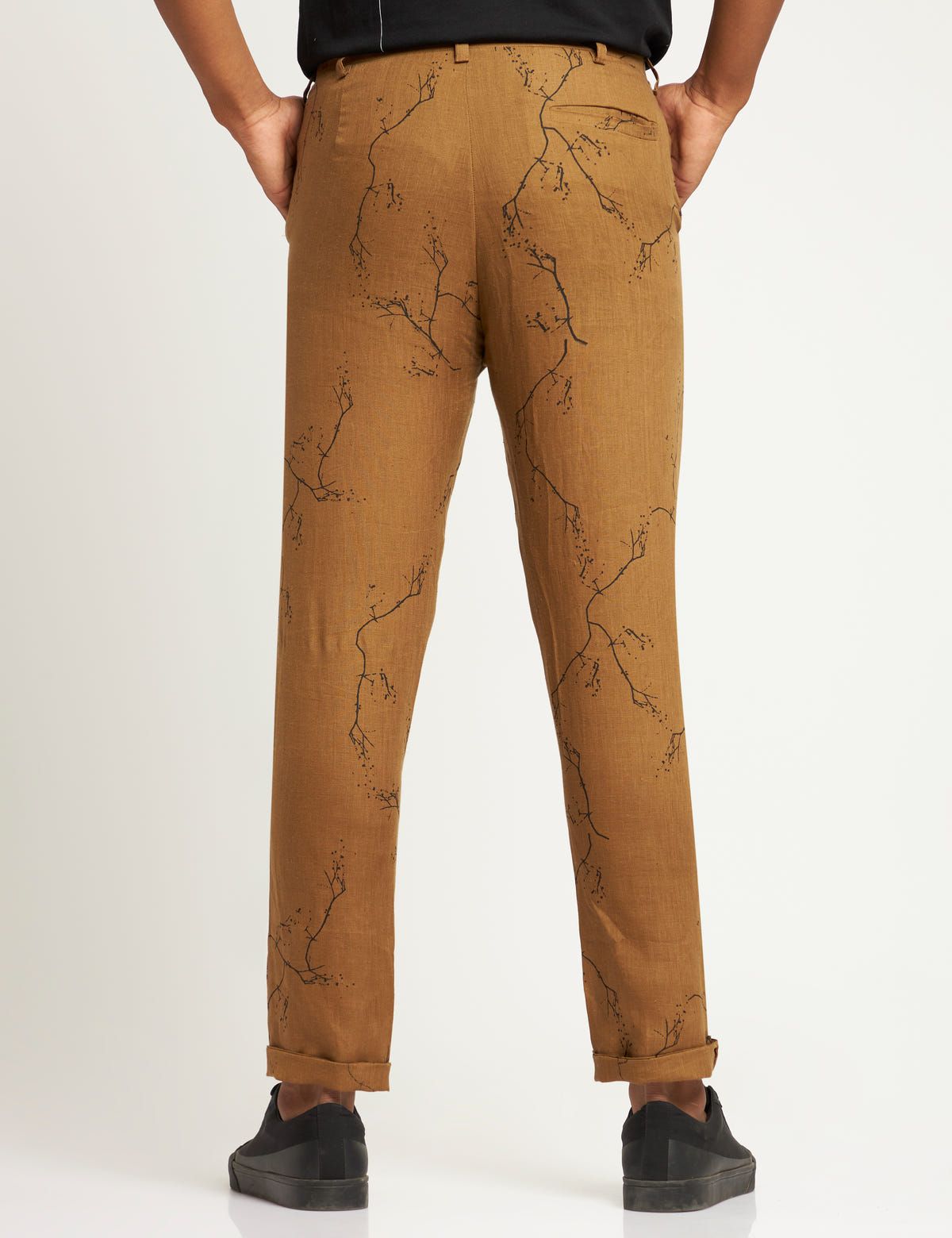 TOCO - TROUSER - TWIGS - GOLDEN BROWN - image 3