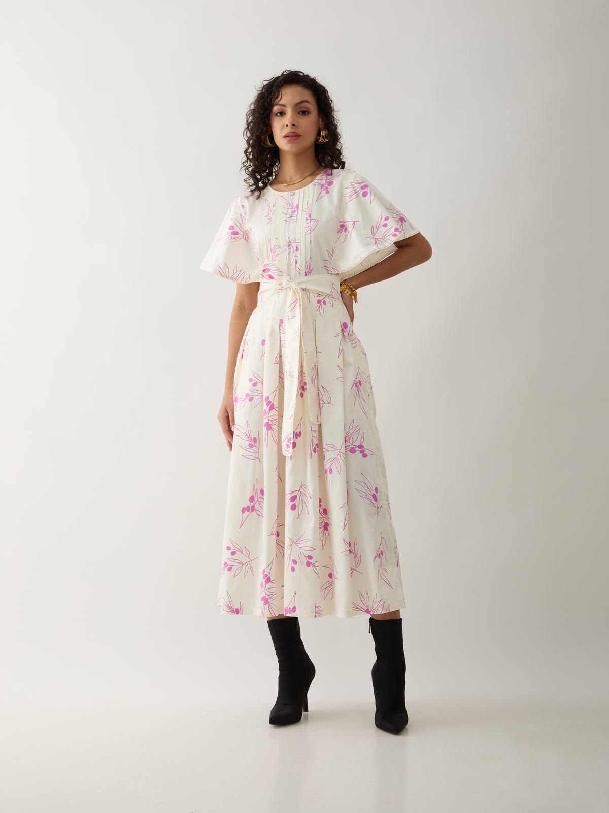 NERUL DRESS - OFF WHITE - image 1